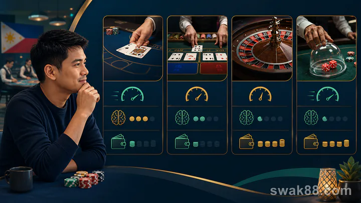 Choosing live table games for new Filipino players